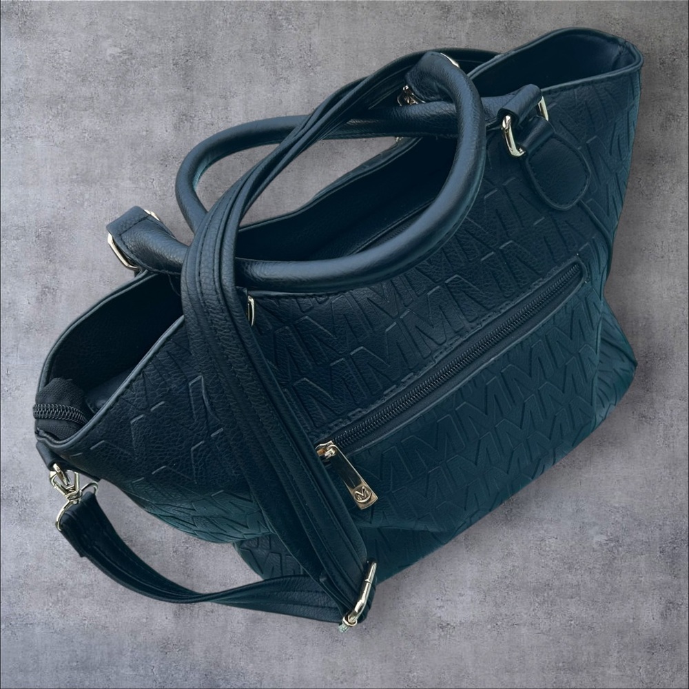 Miak Collection Pleather Satchel. - Picture 4 of 13